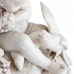  D Angelis A 19th century marble putto sculpture signed DAngelis - 2696363