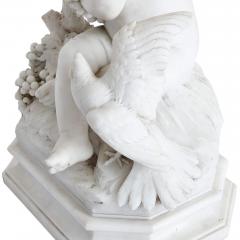  D Angelis A 19th century marble putto sculpture signed DAngelis - 2696364