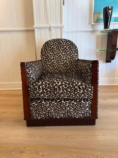  D I M DIM Decoration Interieur Moderne Art Deco Club ChairsAttributed to D I M  - 4598798