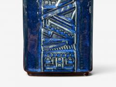  D sir e Stent j D sir e Stent j Blue Glazed Stoneware Large Table Lamp Denmark 1970s - 4620839
