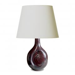  D sir e Stent j Table Lamp in Oxblood Luster Glaze by Desiree Stentoj - 2887868