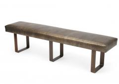  DESIGNLUSH MODERNIST COWHIDE BENCH - 1088360