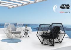  DESIGNLUSH STAR WARS TIE FIGHTER LIMITED EDITION INDOOR OUTDOOR LOUNGE CHAIR - 1307508