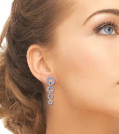  DI MODOLO DI MODOLO TEMPIA DIAMOND CIRCLE DROP EARRINGS - 2794716