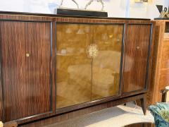  DOMINIQUE PARIS Art Deco Macassar Cabinet with Lacquered Doors by Maison Dominique Paris - 4486171