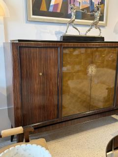  DOMINIQUE PARIS Art Deco Macassar Cabinet with Lacquered Doors by Maison Dominique Paris - 4486175