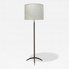  DOMINIQUE PARIS Dominique Lacquer and Parchment Floor Lamp circa 1950 - 4559968