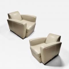  DOMINIQUE PARIS Pair of Art Deco Club Chairs by Maison Dominique - 4594977