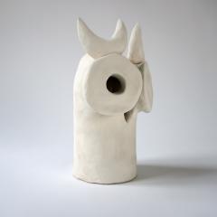  Dainche ARTHURO White ceramic owl sculpture - 1908671