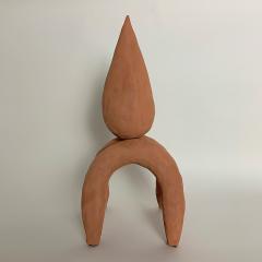  Dainche FLAME Red raw clay sculpture - 1304731