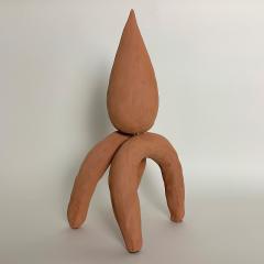  Dainche FLAME Red raw clay sculpture - 1304734