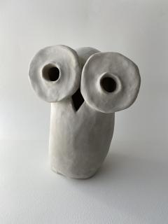  Dainche HENRIETTE Raw clay owl sculpture - 1381725