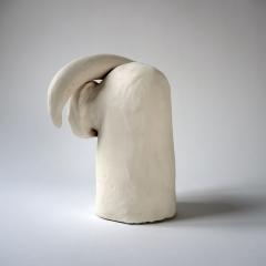  Dainche JOSEPHA White ceramic owl sculpture - 1908682