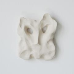  Dainche MASK 02 Wall sculpture in white unglazed ceramic - 2619727