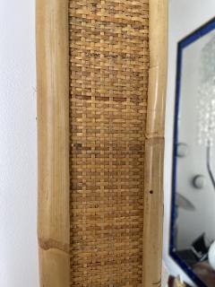  Dal Vera Bamboo Rattan Mirror by Dal Vera Italy 1970s - 2544042