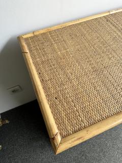 Dal Vera Bamboo Rattan and Brass Chest of Drawers by Dal Vera Italy 1970s - 2952391