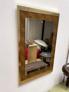  Dal Vera Bamboo and Brass Mirror by Dal Vera Italy 1970s - 2165574