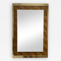  Dal Vera Bamboo and Brass Mirror by Dal Vera Italy 1970s - 2171117