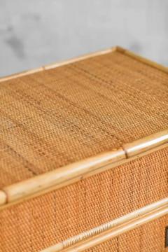  Dal Vera Chest of drawers in bamboo and cane with brass details Prod Dal Vera 1970 - 3730307