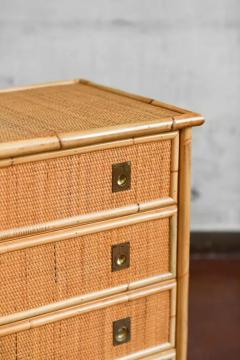  Dal Vera Chest of drawers in bamboo and cane with brass details Prod Dal Vera 1970 - 3730308