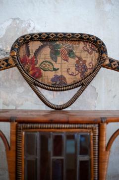 Dal Vera Rattan and Rush tag re with Bevelled Glass Door Dal Vera 1910 - 4706903