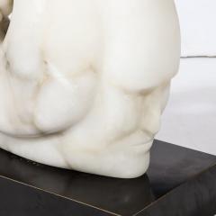  Dan Bedik Modernist Sculpture Entitled Ice Queen in Exotic Black Marble by Dan Bedik - 2946565
