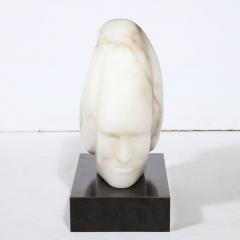  Dan Bedik Modernist Sculpture Entitled Ice Queen in Exotic Black Marble by Dan Bedik - 2946694