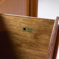  Danflex Danflex Mid Century Danish Teak Tambour Door Armoire Highboy Dresser - 4141518
