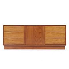  Danflex Danflex Mid Century Teak Tambour Door Lowboy Dresser - 3824341