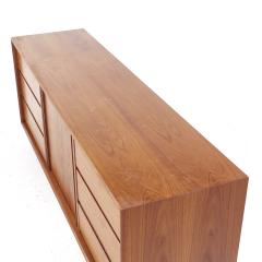  Danflex Danflex Mid Century Teak Tambour Door Lowboy Dresser - 3824346