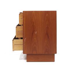  Danflex Danflex Mid Century Teak Tambour Door Lowboy Dresser - 3824347