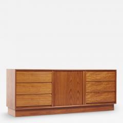  Danflex Danflex Mid Century Teak Tambour Door Lowboy Dresser - 3828654