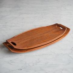  Dansk Danish Teak Serving Cheese Board Trays by Jens Quistgaard for Dansk Pair - 4334957