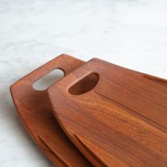  Dansk Danish Teak Serving Cheese Board Trays by Jens Quistgaard for Dansk Pair - 4334960