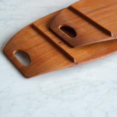  Dansk Danish Teak Serving Cheese Board Trays by Jens Quistgaard for Dansk Pair - 4334961