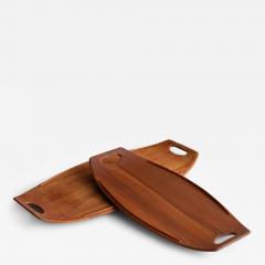  Dansk Danish Teak Serving Cheese Board Trays by Jens Quistgaard for Dansk Pair - 4335344