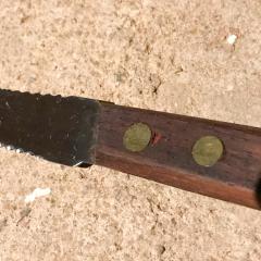  Dansk Japanese Knife Cutlery Set of Three in Rosewood Stainless Steel 1960s - 1657455