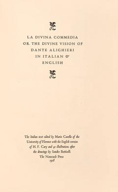  Dante ALIGHIERI La Divina Commedia or The Divine Vision of Dante Alighieri in Italian English  - 3336351