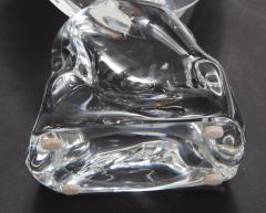  Daum 1960s Daum France Two Arm Crystal Candleholders - 2350956