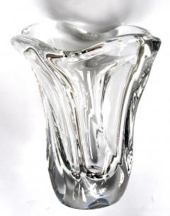  Daum An Impressively Large and Heavy French Daum Clear Crystal Vase c 1945 1950 - 534465