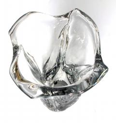  Daum An Impressively Large and Heavy French Daum Clear Crystal Vase c 1945 1950 - 534466