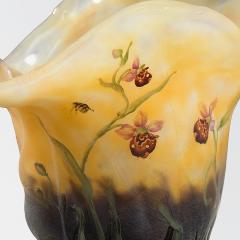  Daum Art Nouveau Enameled and Etched Glass Vase by Daum - 951496