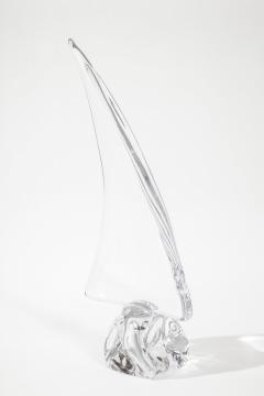  Daum Daum France Crystal Sailboat Sculpture - 1211121