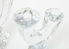  Daum Daum Modernist Crystal Candlesticks - 934506