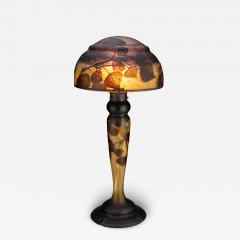  Daum Daum Nancy Daum Overlaid and Acid Etched Glass Poplar Table Lamp circa 1910 - 4297201