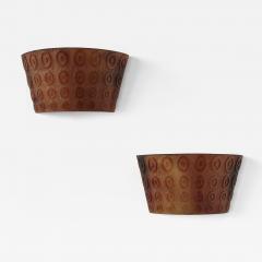  Daum Daum Nancy Daum pair of Rythmes wall lights late 20th century - 4203778