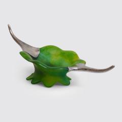  Daum Daum Nancy IO CENTERPIECE Silver and pate de verre by Daum and Roland Daraspe - 4762577