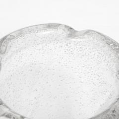  Daum Daum Nancy Mid Century Modernist Crystal Softened Spiral Fluted Vase w Murines signed Daum - 3275993