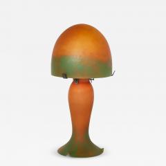  Daum French Art Nouveau glass lamp attributed to Daum - 2095076