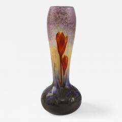  Daum French Cameo and Martel Glass Crocus Vase by Daum - 257025